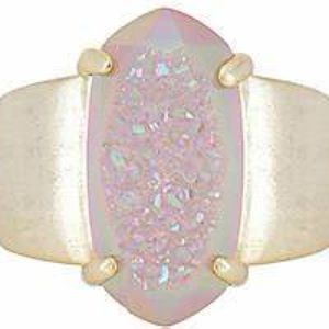 Kendra Scott Ring in Iridescent Pink, Size 6